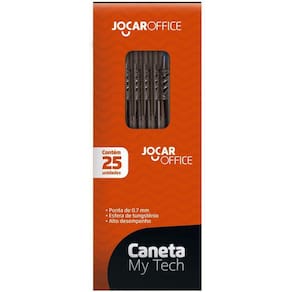 Kit 25 Canetas Esferográfica My Tech 0,7Mm Vermelha