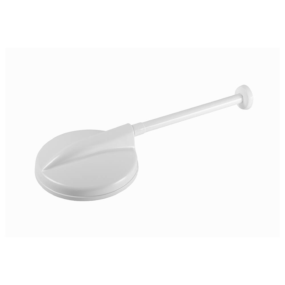 Ducha Redonda de Parede Plástica Branca 8 pol. X 1/2 pol. - ASTRA (CV81)