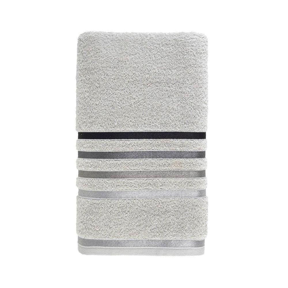 Toalha Banho Lumina Karsten 70X140Cm Cinza Claro Algodão