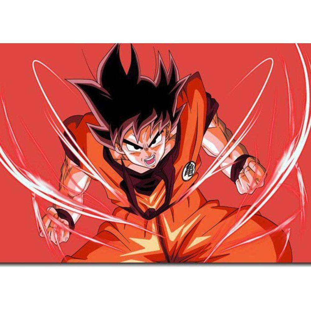 Quadro Dragon Ball goku super sayajin 5 Peças Para Sala