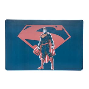Lugar Americano De Plástico Wb Core Superman Azul 43,5 Cm