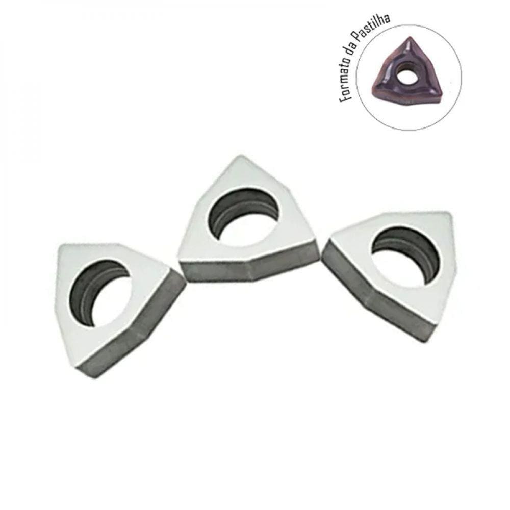 Acessório Suporte Calço Wnmg 08 - Metal Duro - 3 Peças