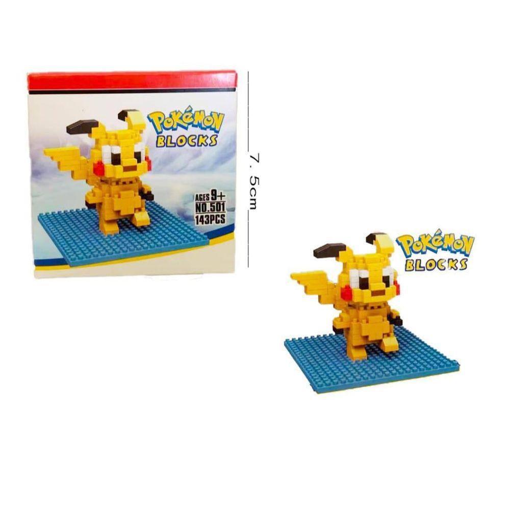 Blocos de Montar - Mega - Pokémon - Pikachu - 1095 Peças - Mattel