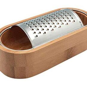 Ralador De Mesa Com Recipiente De Bambu - Oikos
