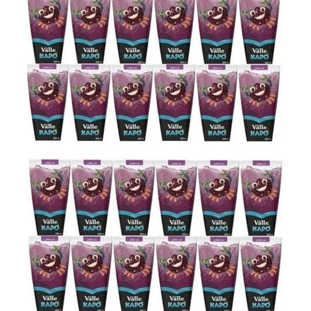 Suco De Caixinha Del Valle Kapo Uva 24 Unidades De 200Ml