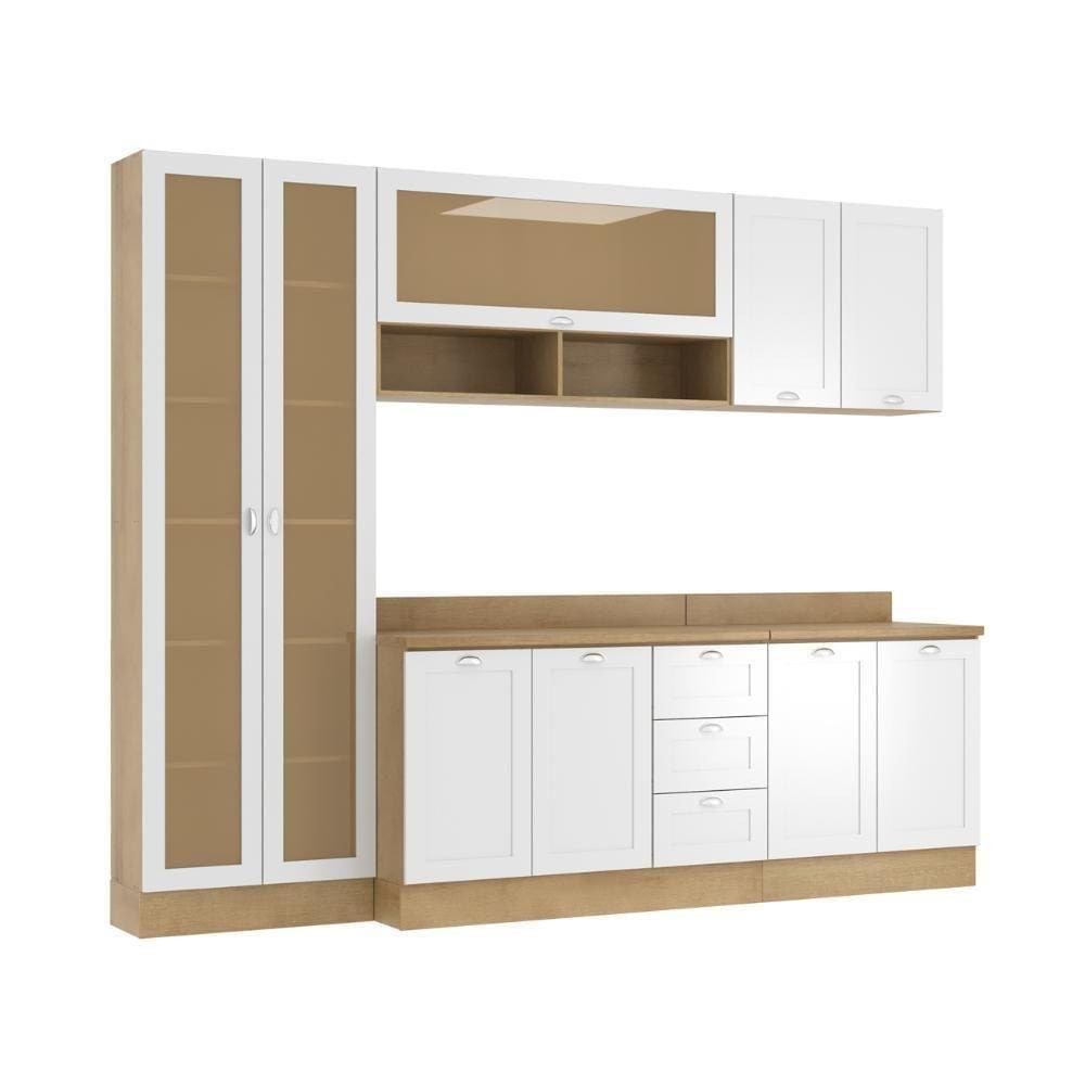 Armário De Cozinha Completo Ditália Denver 5 Pc Rv/br D10