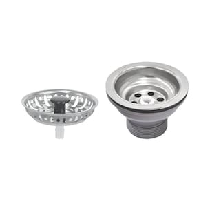 Válvula Tramontina Econômica para Pias Cubas e Tanques 3 1/2" sem Escape em Aço Inox e Polipropileno Tramontina