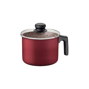 Fervedor Tramontina Paris Antiaderente Starflon Max Vermelho com Tampa de Vidro 14 cm 1,9 L Tramontina