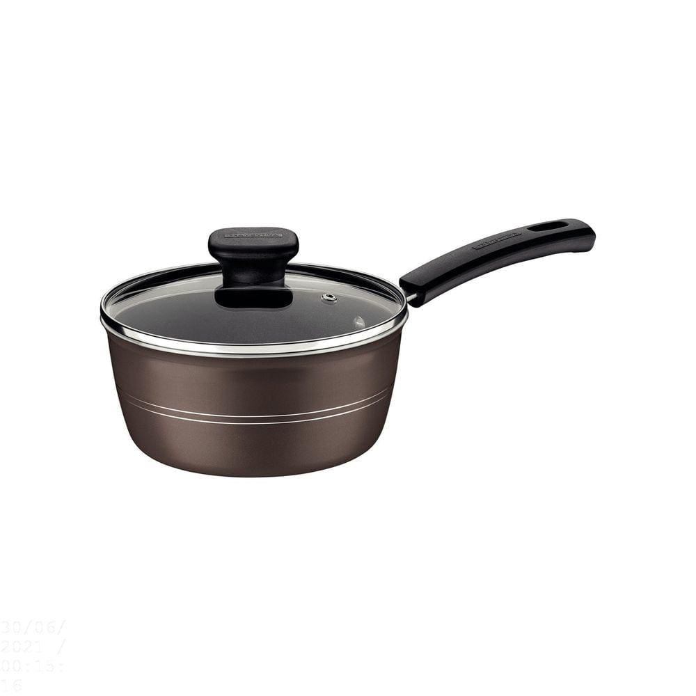 Panela Tramontina Sicília em Alumínio com Revestimento Interno e Externo em Antiaderente Starflon Excellent Avelã 16 cm 1,3 L Tramontina