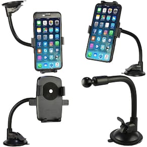 Suporte Para Celular Veicular Ventosa Preto Le-023