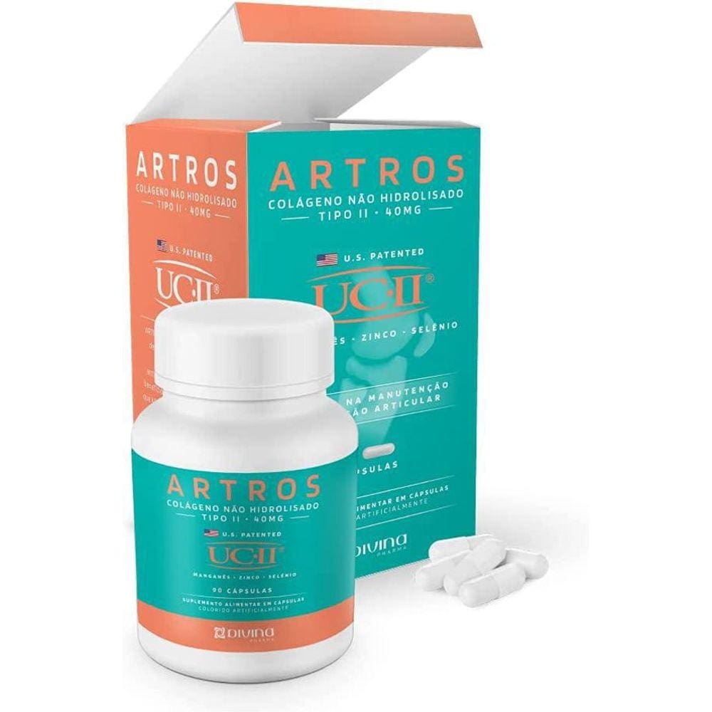 Divina Artros Colageno Uc-Ii 40 Mg Com 90 Capsulas