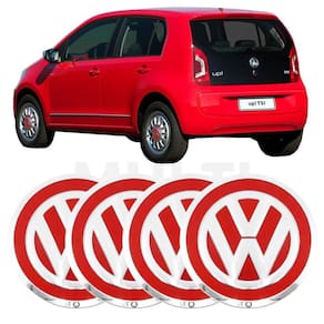 4X Calota Vermelho Vw Up 2014 2015 2016 2017 2018 2019 2020