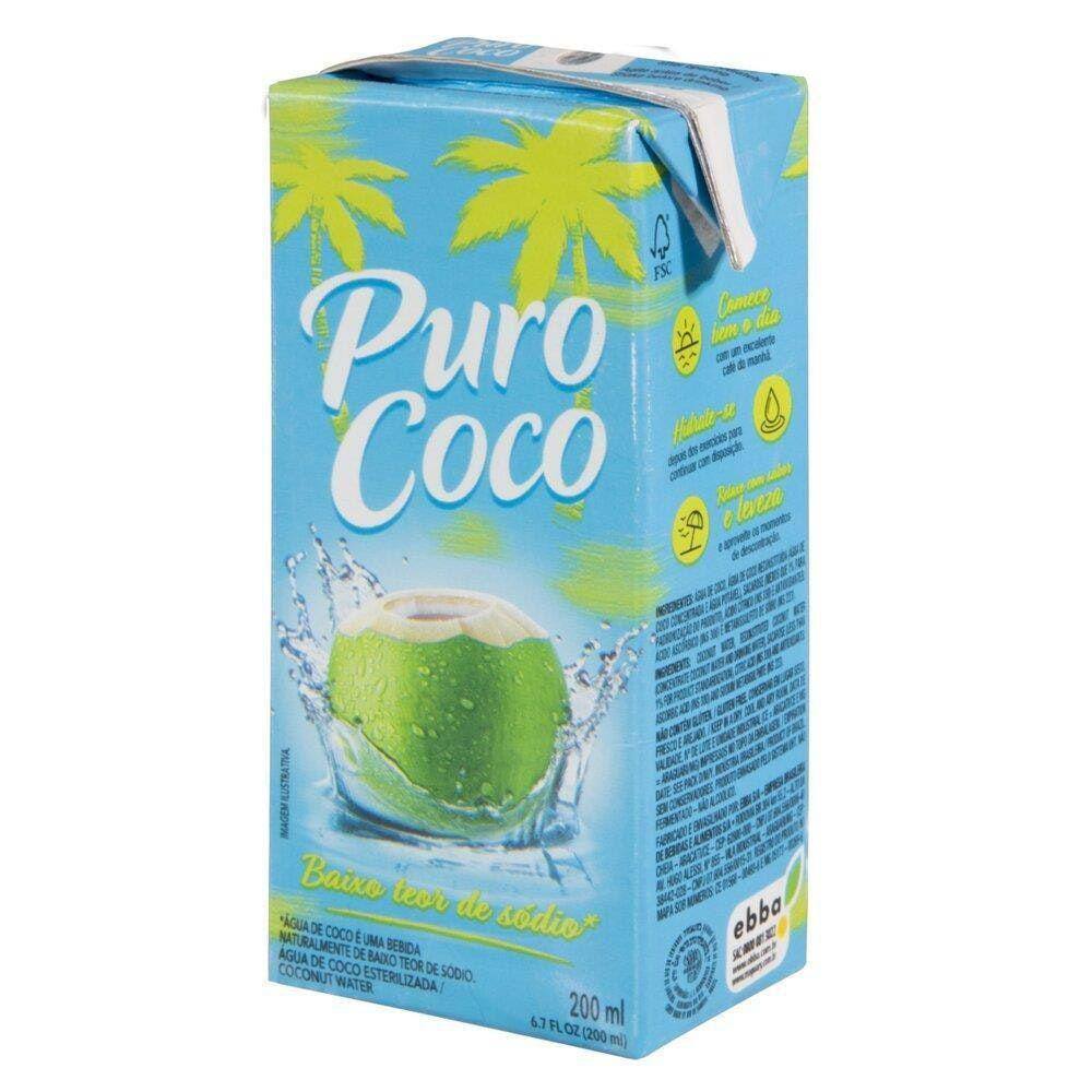 Água De Coco Kerococo Para Gelo 200ml - 24 Unidades