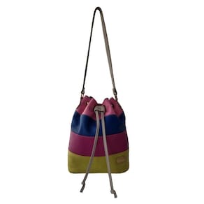 Bolsa Saco Topgrife Couro Colorido