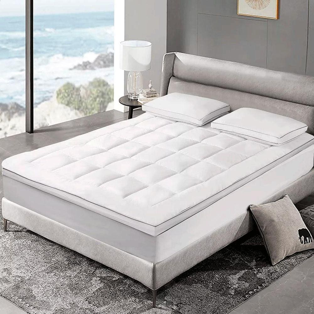Pillow Top Queen 1.000Gramas/M De Fibra Siliconizada Tekstil