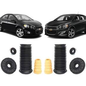 2 Kit Coxim Batente Dianteiro Chevrolet Sonic 2012 2013 2014