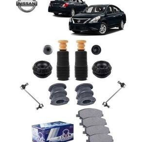 Kit Batente Pastilha Bucha Da Barra Nissan Versa 11 12 13 19