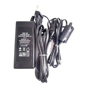 Fonte 12V 5A Bivolt- Preta 5 Amperes - Plug P4