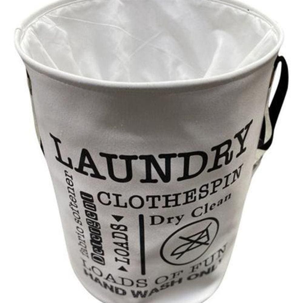 Cesto De Roupa Dobrável Tecido 45X45X60 Cm - Smart Laundry