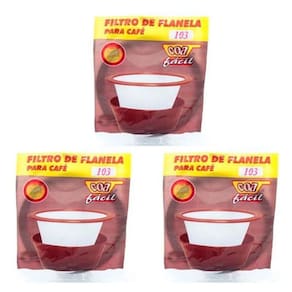 Kit Com 3 Coador Filtro De Flanela Para Café Coa Fácil 103
