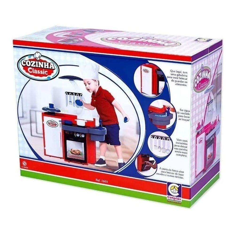 Cozinha De Brinquedo Infantil Completa Menino Cotiplas