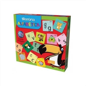 Jogo Da Memória Alfabética Pais E Filhos 54 Peças - 96342
