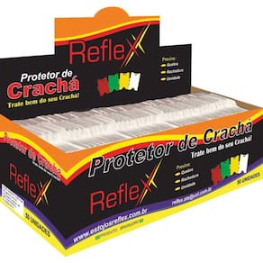 Protetor Para Cracha Plastico Transparente 54X86Mm Com 50