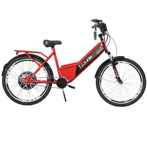 Bicicleta Elétrica com Bateria de Lítio 48V 13Ah Confort Vermelho Cereja