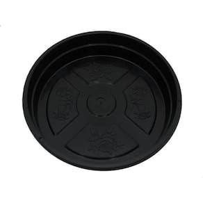 Prato Para Vaso De Plastico 02 Cor Preto
