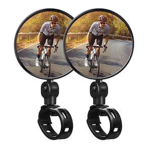 Kit 2un Espelho Retrovisor Bicicleta Bike Convexo 360º Giratório P/ Guidão Ampla Visão e Maior Segurança no Pedal