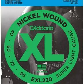 Cordas para contrabaixo Exl220 040-095 - d`addario