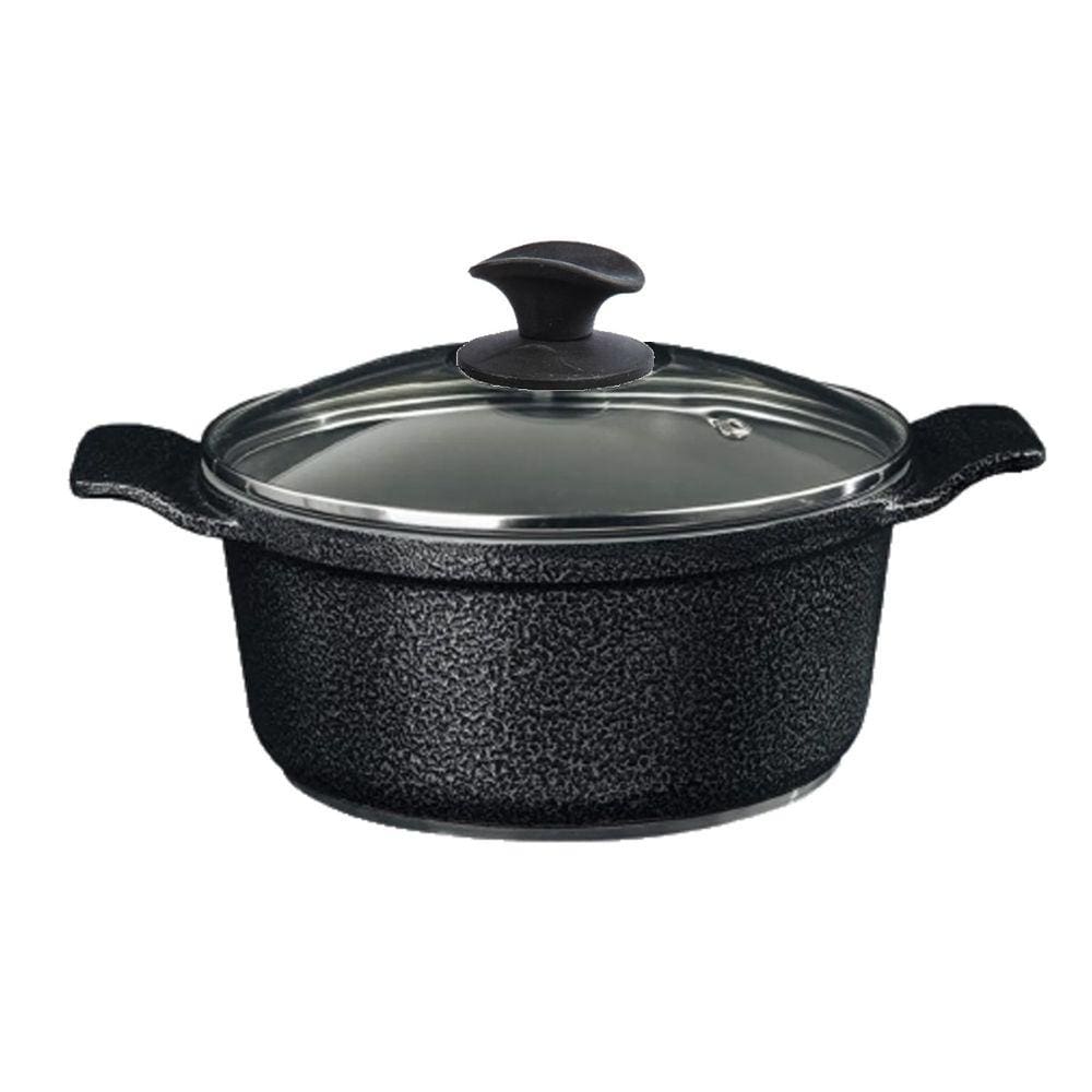 Caçarola Preto Craqueado Antiaderente Cerâmica Javali AA18cm