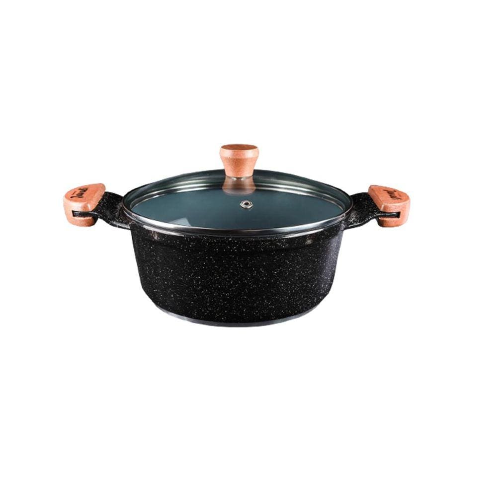 Caçarola Preto Liso Antiaderente em Cerâmica Javali AM 22cm