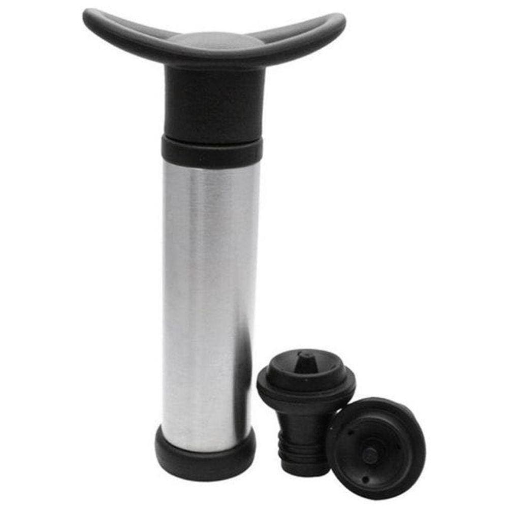 Bomba A Vacuo Para Vinho Duas Rolhas Kit 3 Peças