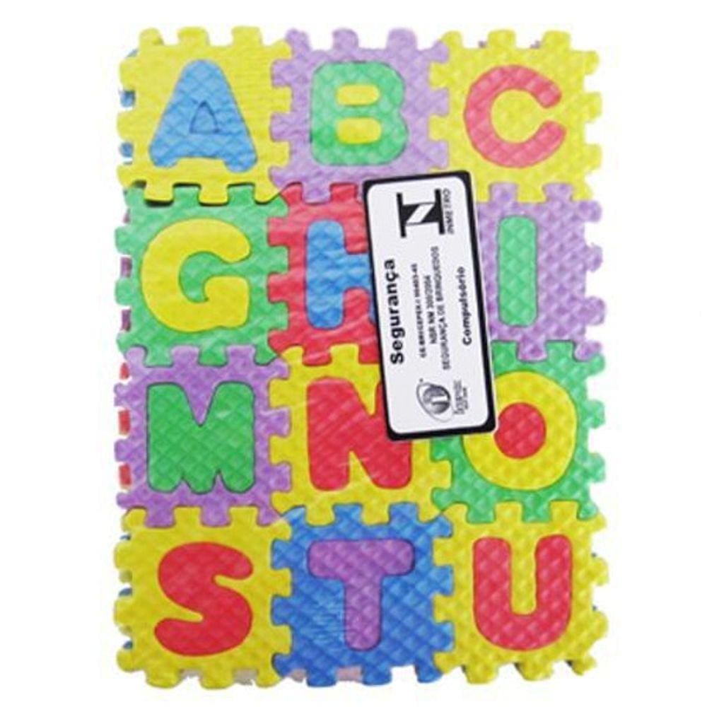Mini Tapete Tatame De Eva Numeros Letras 36 Pecas 4Cm 5Mm