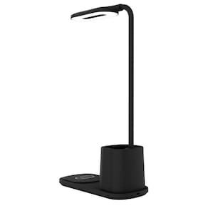 Luminária Pulse Com Carregador Wireless 10W Preta - CB161