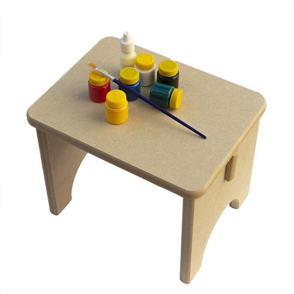 Kit Banquinho Para Montar E Colorir, De Madeira - Cód. Fs25