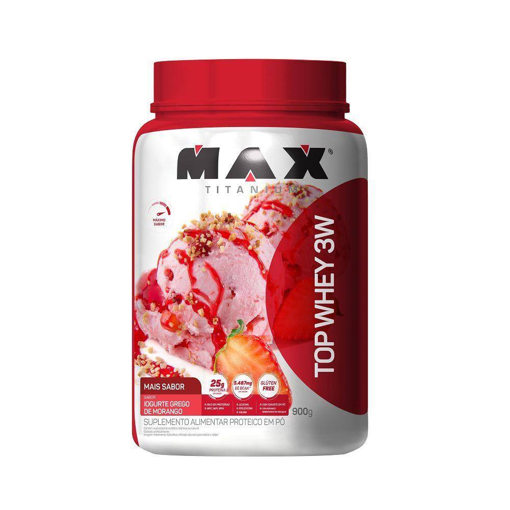 Top Whey Mais Sabor 900g Brigadeiro Max Titanium
