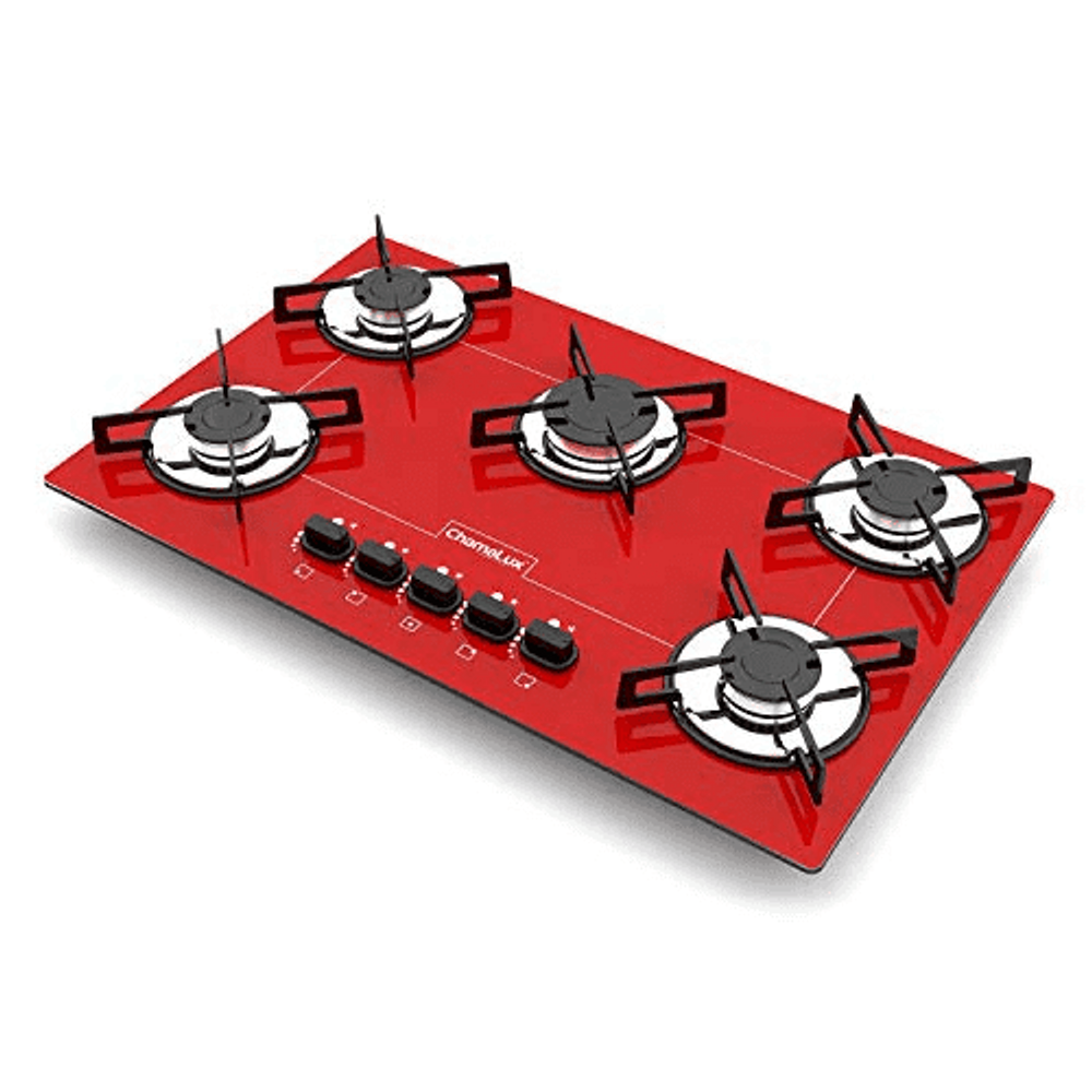 Fogao cooktop 4 bocas ultrachama vermelho chamalux Casas Bahia