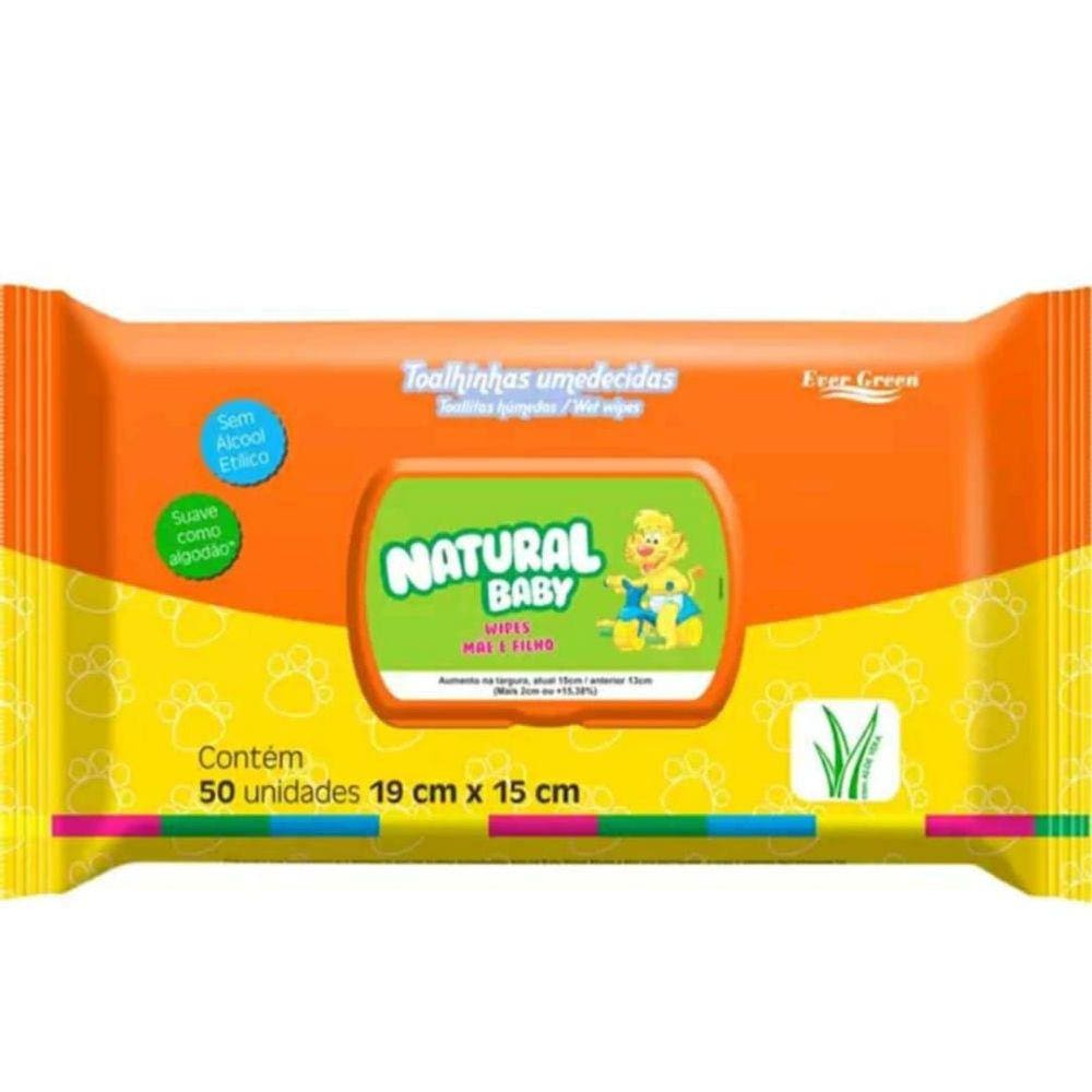 Toalhinhas Umedecidasnatural Baby 50 Unidades