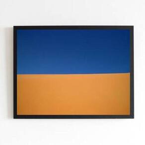 Quadro Fotografia Deserto 45X34Cm - Com Vidro Moldura Preta
