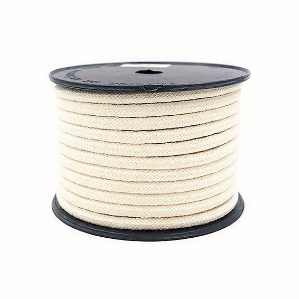 Cordão de algodão cru 6mm com 20 metros