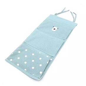 Organizador Suspenso Le Baby com Três Bolsos Azul
