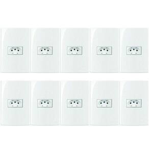 Kit 10 Conjuntos 42 Tomada 2P+T 10A 250V Sleek Margirius