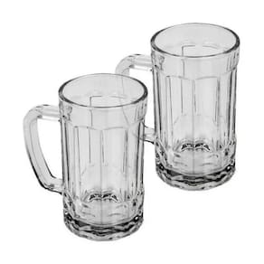Caneca De Cerveja Munique 2 Peças Em Vidro 360Ml