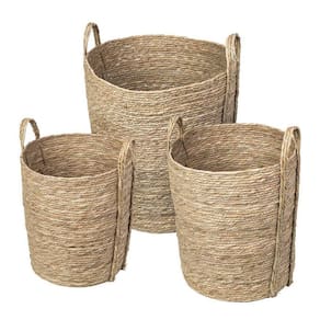 Kit 3 Cestos Boxbit Kuta Em Fibra Natural Natural China