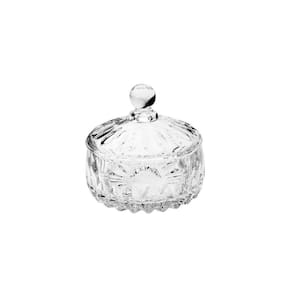 Potiche Decorativa Cristal Louise Transparente 14X14Cm Wolff