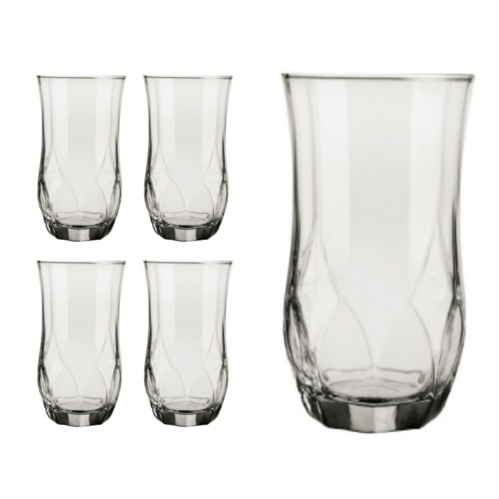 Kit Copo Ópera Duravel 360ml Redondo Transparente Nadir 4Un
