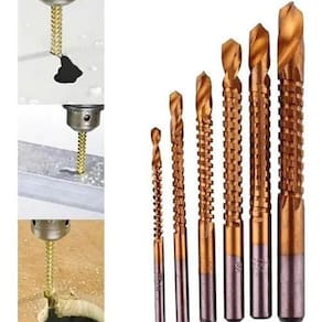 Kit 6 Brocas Espiral Corte Lateral 3-4-5-6-6,5-8Mm