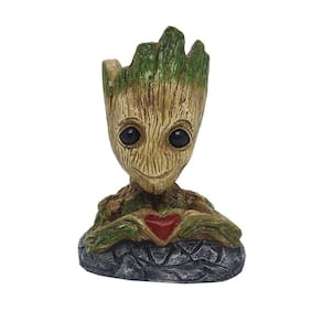 Baby Groot Vaso Porta Objetos Marvel 15Cm - Coração
